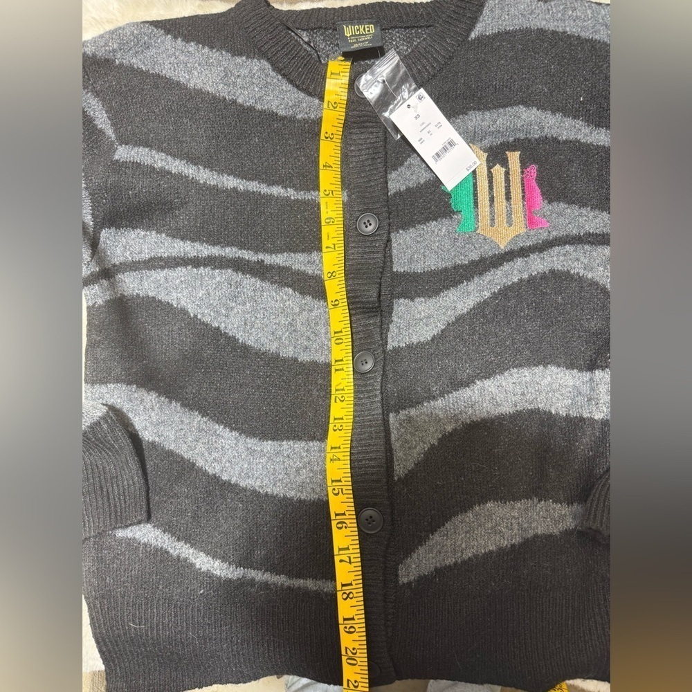 Wicked Striped Graphic Cardigan - Black adult small (oversized) target - Picture 8 of 14